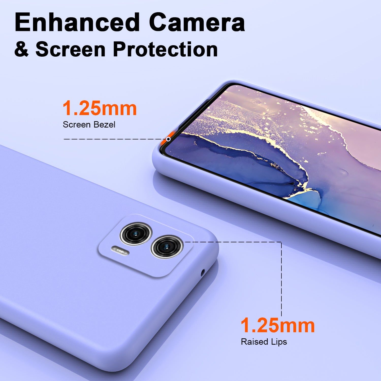 Uniqkart for Motorola Moto G73 5G Fiber Lining + TPU Phone Case 2.2mm Shockproof Protective Cover - Purple Uniqkart for Motorola Moto G73 5G Fiber Lining + TPU Phone Case 2.2mm Shockproof Protective Cover - Purple